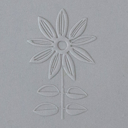 Jewelry Artist Elements - Texture - Foliage & Floral sample in gray clay