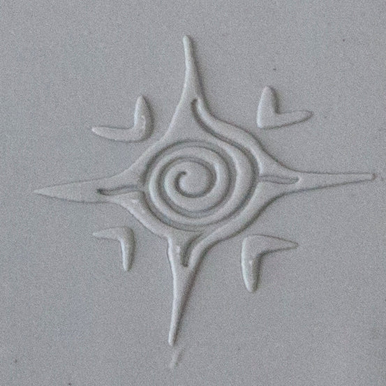 Jewelry Artist Elements - Texture - Petroglyphs sample in gray clay