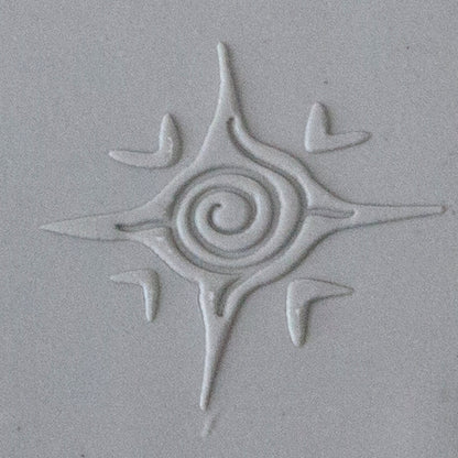 Jewelry Artist Elements - Texture - Petroglyphs sample in gray clay