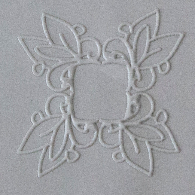 Jewelry Artist Elements - Texture - Leaf & Seed Elements - Charms, Connectors sample in gray clay