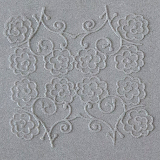 Jewelry Artist Elements - Texture - Wild Rose Elements - Pendants & Links sample in gray clay