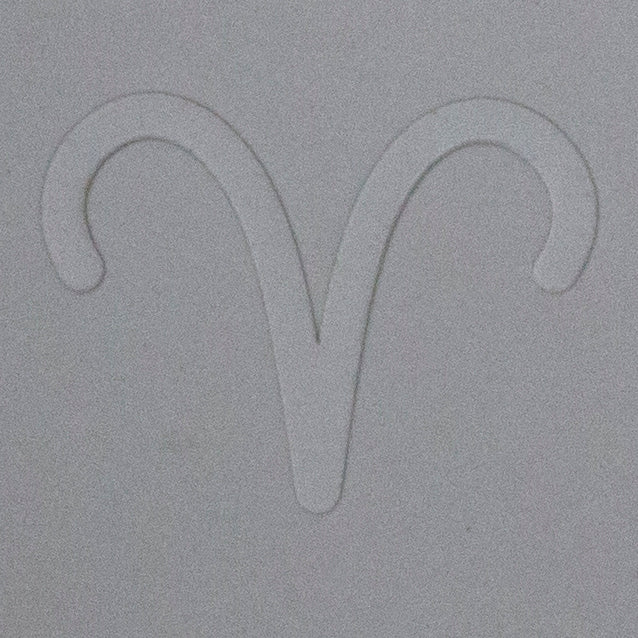 Jewelry Artist Elements - Texture - Astrology - Aries sample in gray clay