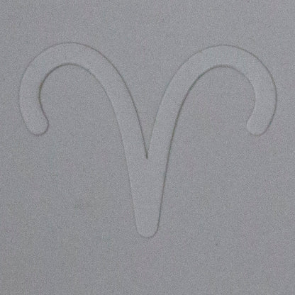 Jewelry Artist Elements - Texture - Astrology - Aries sample in gray clay