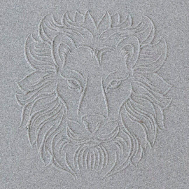 Jewelry Artist Elements - Texture - Astrology - Leo sample in gray clay