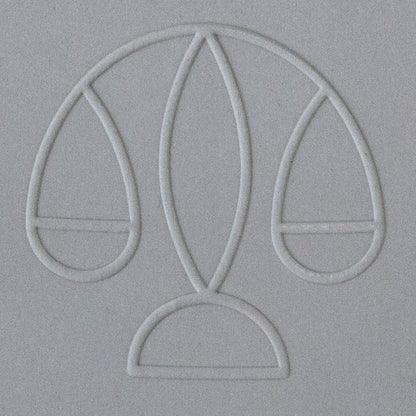 Jewelry Artist Elements - Texture - Astrology - Libra sample in gray clay