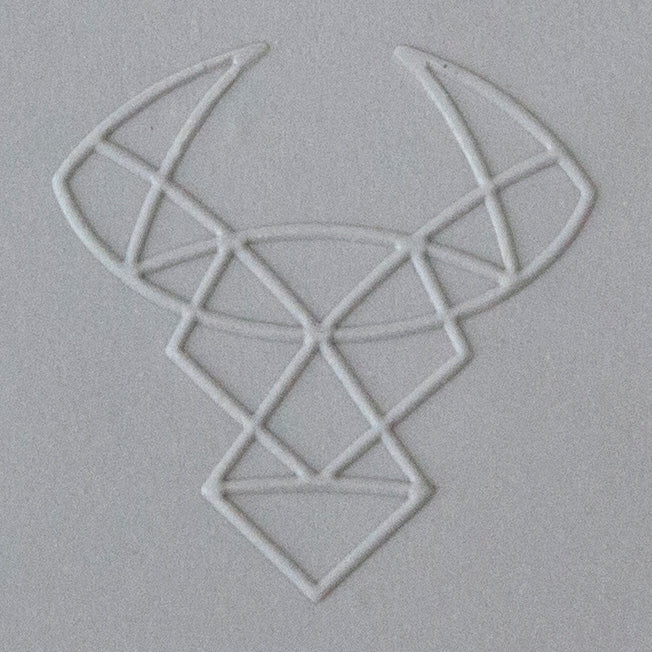 Jewelry Artist Elements - Texture - Astrology - Taurus sample in gray clay