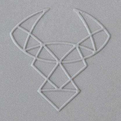 Jewelry Artist Elements - Texture - Astrology - Taurus sample in gray clay
