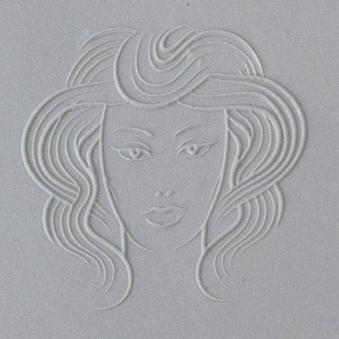 Jewelry Artist Elements - Texture - Astrology - Virgo sample in gray clay