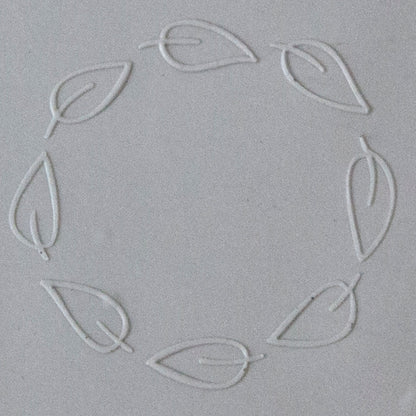 Jewelry Artist Elements - Texture - Greenery Accents sample in gray clay