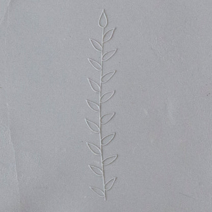 Jewelry Artist Elements - Texture - Fineline Vines 1 sample in gray clay