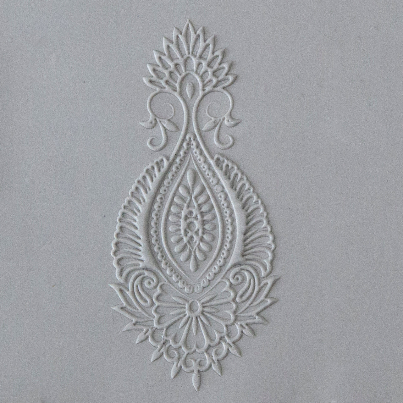 Jewelry Artist Elements - Texture - Oriental Drops sample in gray clay
