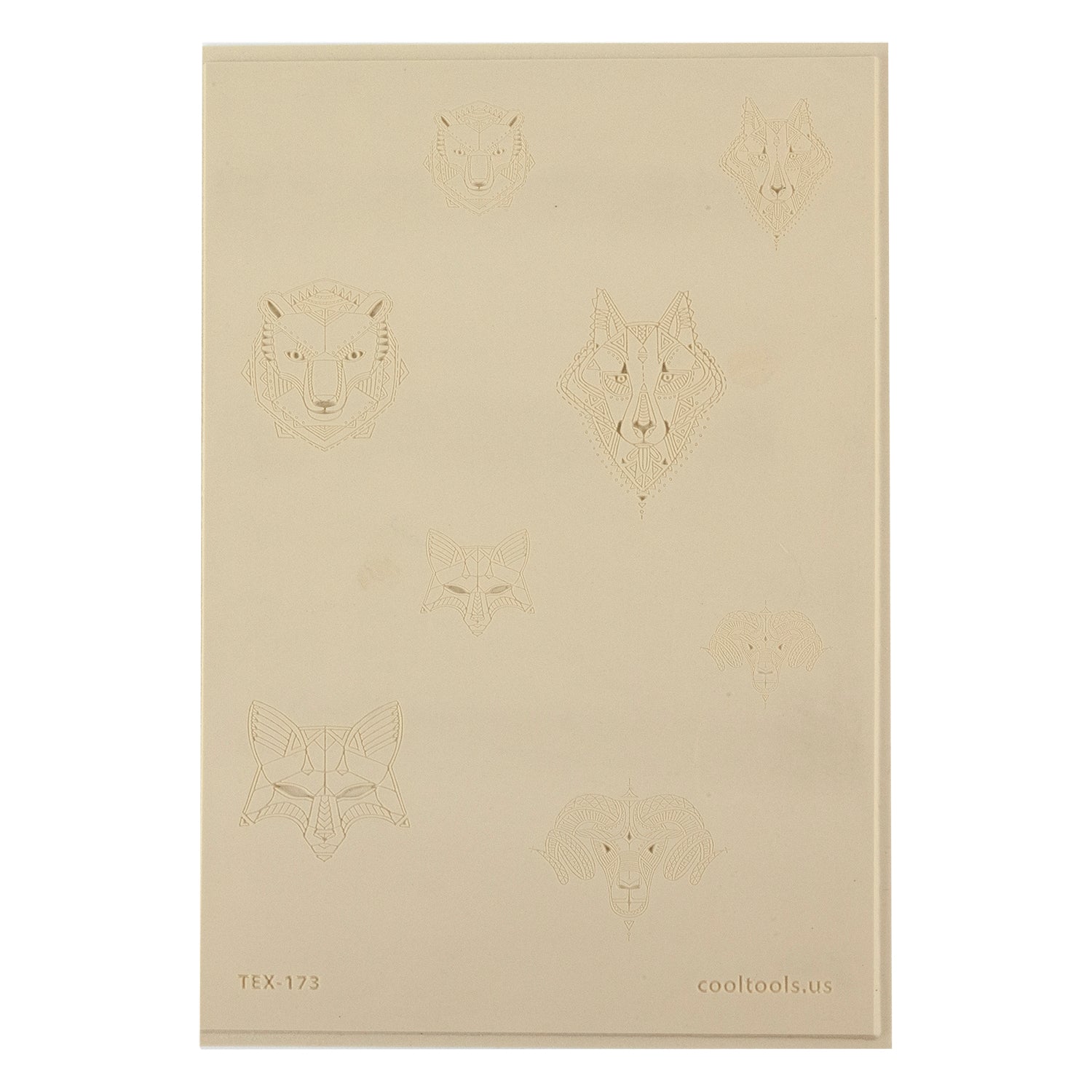beige Jewelry Artist Elements - Texture - Stylized Animals: Fox, Ram, Wolf & Bear