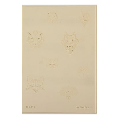beige Jewelry Artist Elements - Texture - Stylized Animals: Fox, Ram, Wolf & Bear