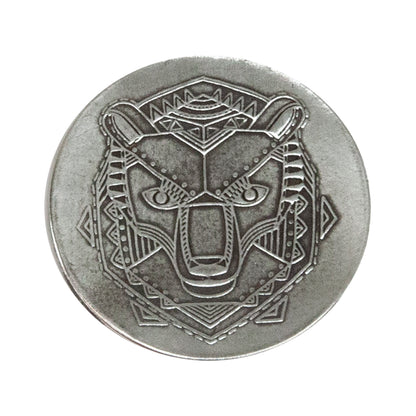 Jewelry Artist Elements - Texture - Stylized Animals: Fox, Ram, Wolf & Bear sample in silver