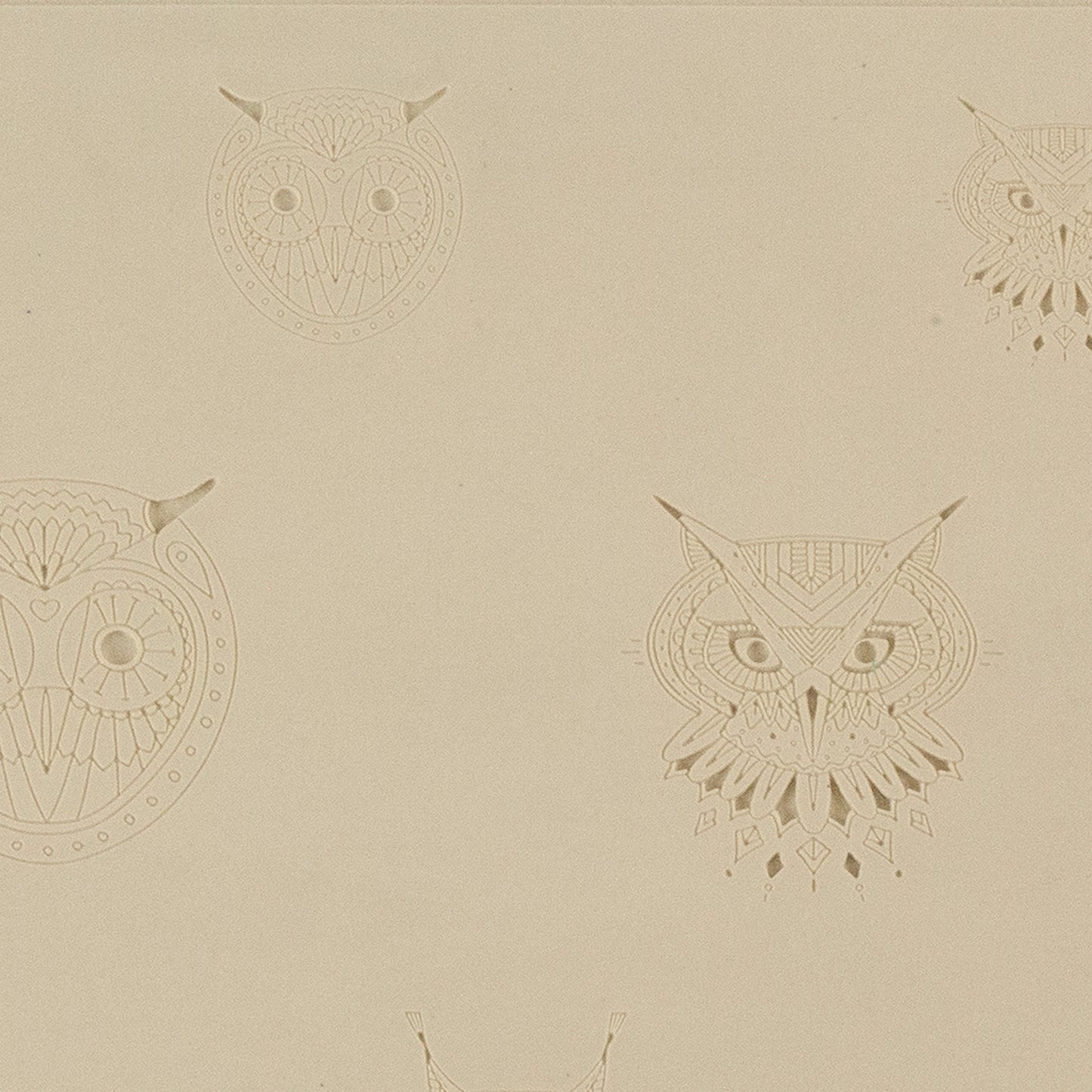 beige Jewelry Artist Elements - Texture - Stylized Animals: Owl, Lynx & Eagle