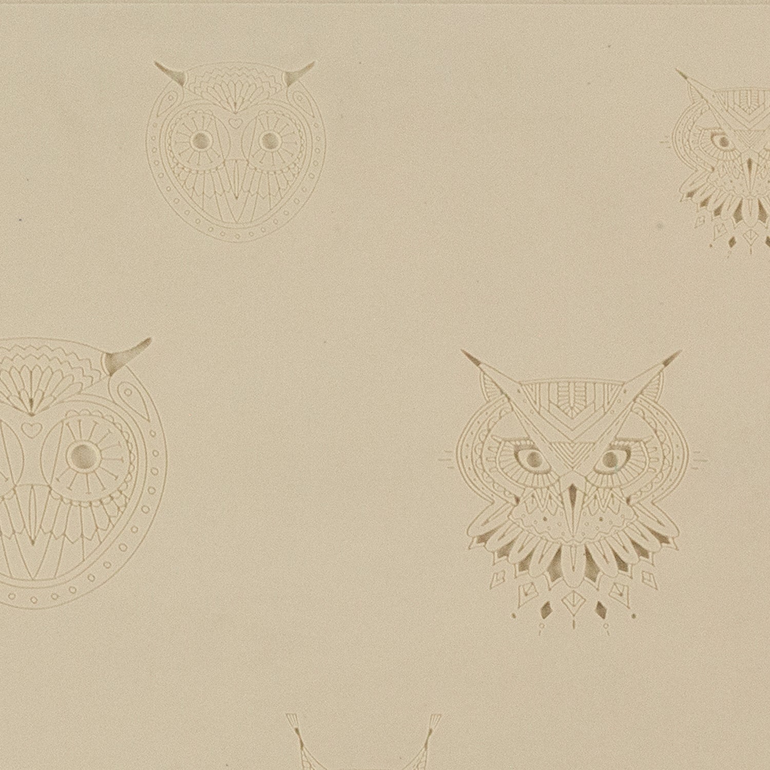 beige Jewelry Artist Elements - Texture - Stylized Animals: Owl, Lynx & Eagle