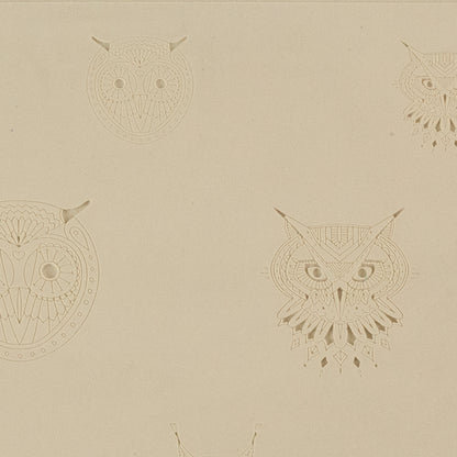 beige Jewelry Artist Elements - Texture - Stylized Animals: Owl, Lynx & Eagle