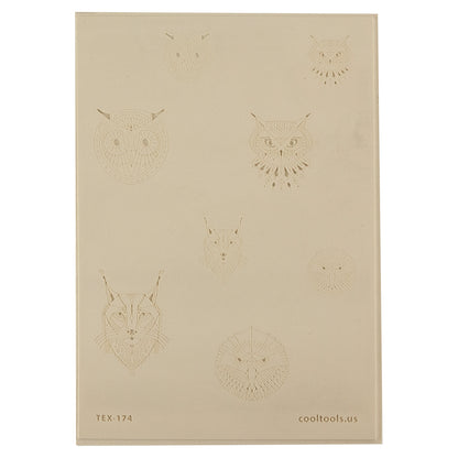beige Jewelry Artist Elements - Texture - Stylized Animals: Owl, Lynx & Eagle