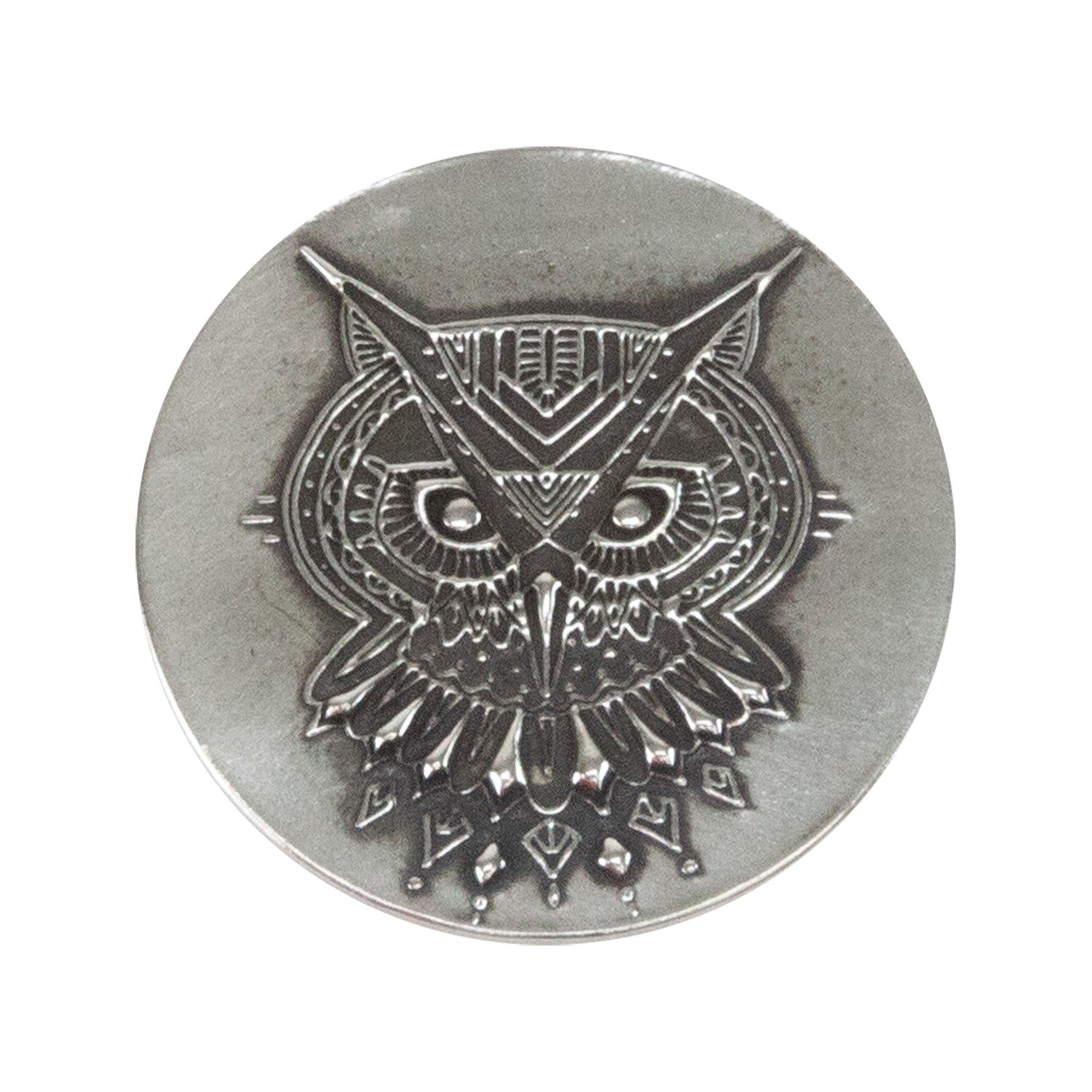 Jewelry Artist Elements - Texture - Stylized Animals: Owl, Lynx & Eagle sample in silver