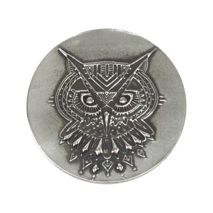Jewelry Artist Elements - Texture - Stylized Animals: Owl, Lynx & Eagle sample in silver