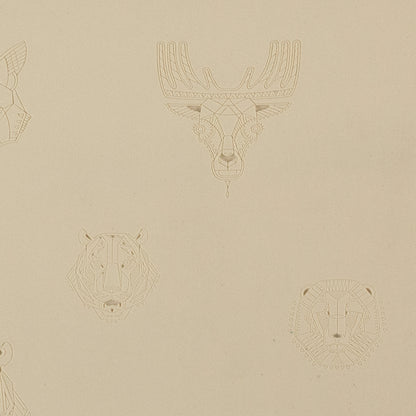 beige Jewelry Artist Elements - Texture - Stylized Animals:  Bobcat, Deer, Tiger & Lion