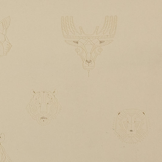 beige Jewelry Artist Elements - Texture - Stylized Animals:  Bobcat, Deer, Tiger & Lion