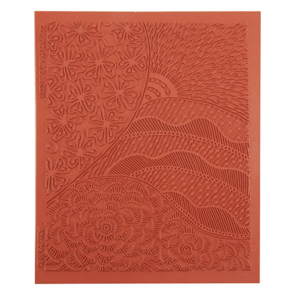 orange Helen Breil Texture Stamp - After the Rain
