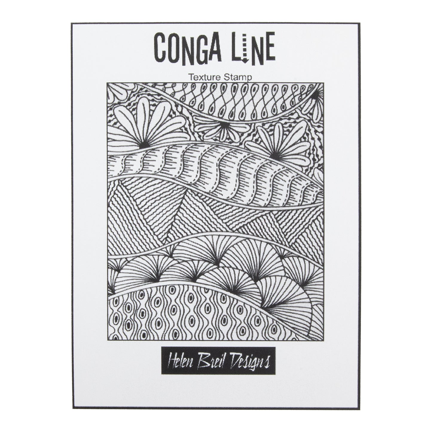 Helen Breil Texture Stamp - Conga Line graphics