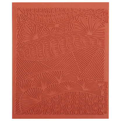 orange Helen Breil Texture Stamp - Conga Line