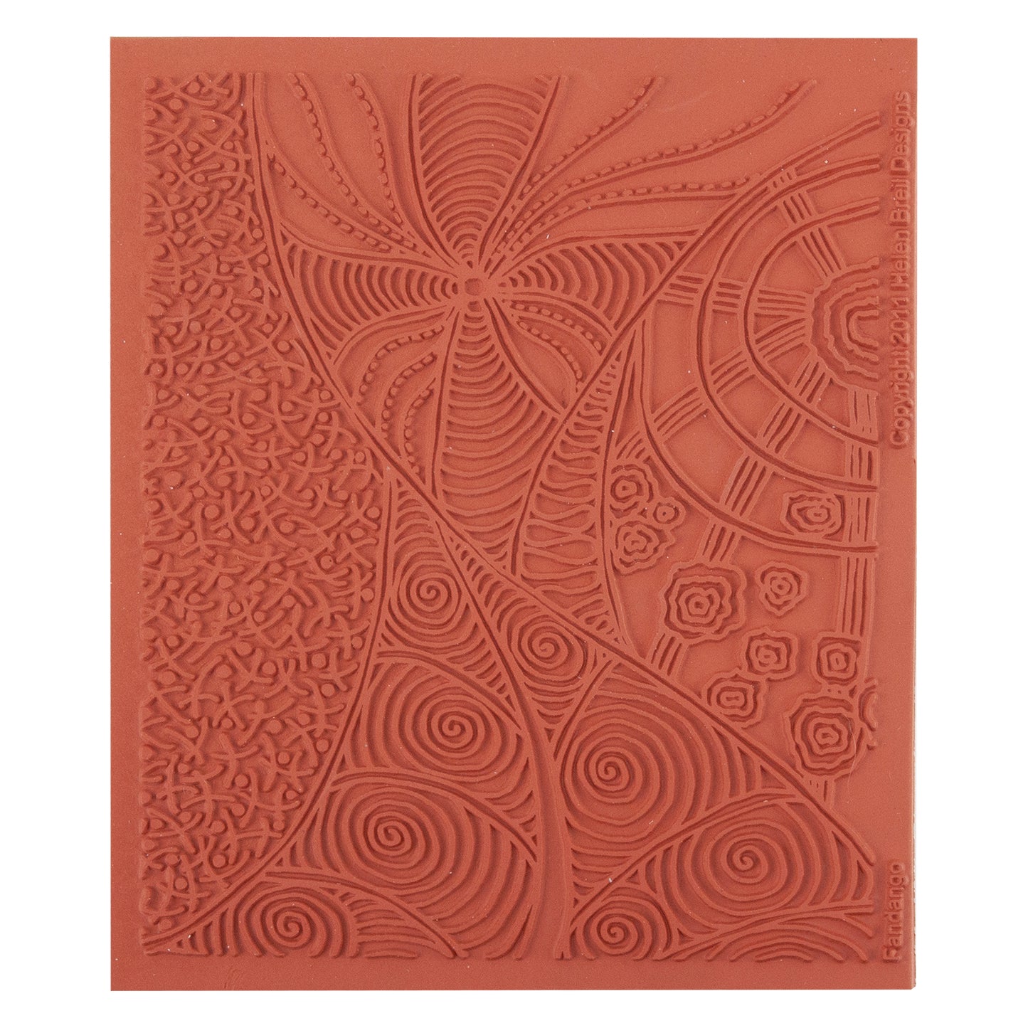orange Helen Breil Texture Stamp - Fandango