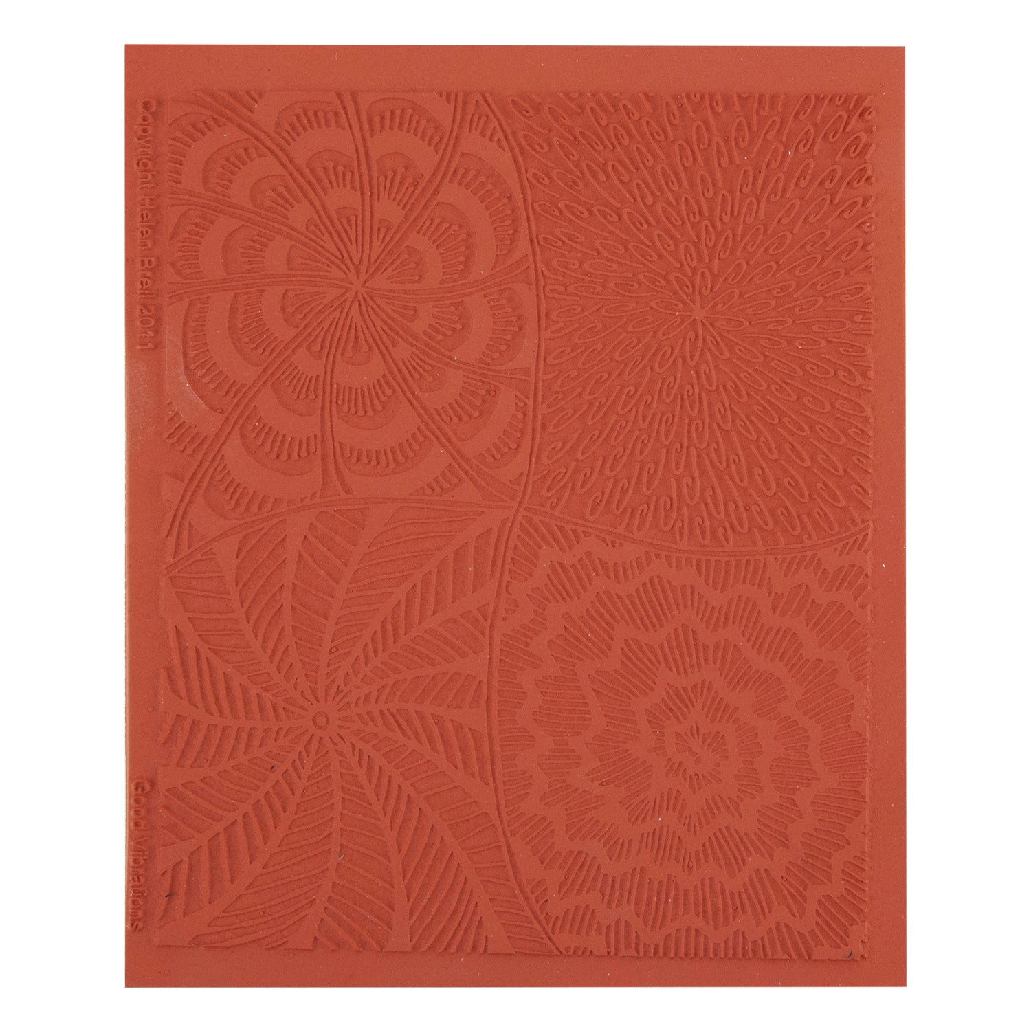 orange Helen Breil Texture Stamp - Good Vibrations