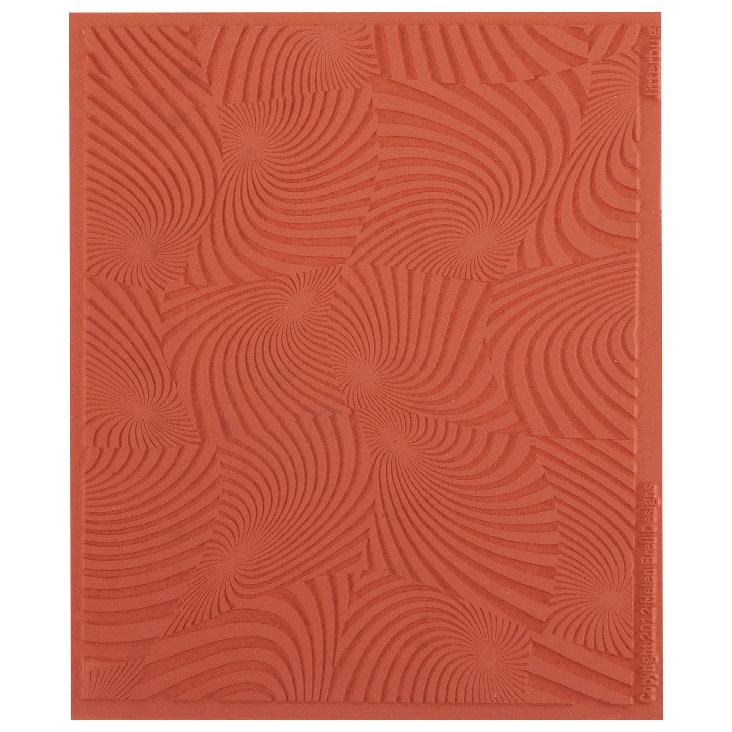 orange Helen Breil Texture Stamp - Jitterbug
