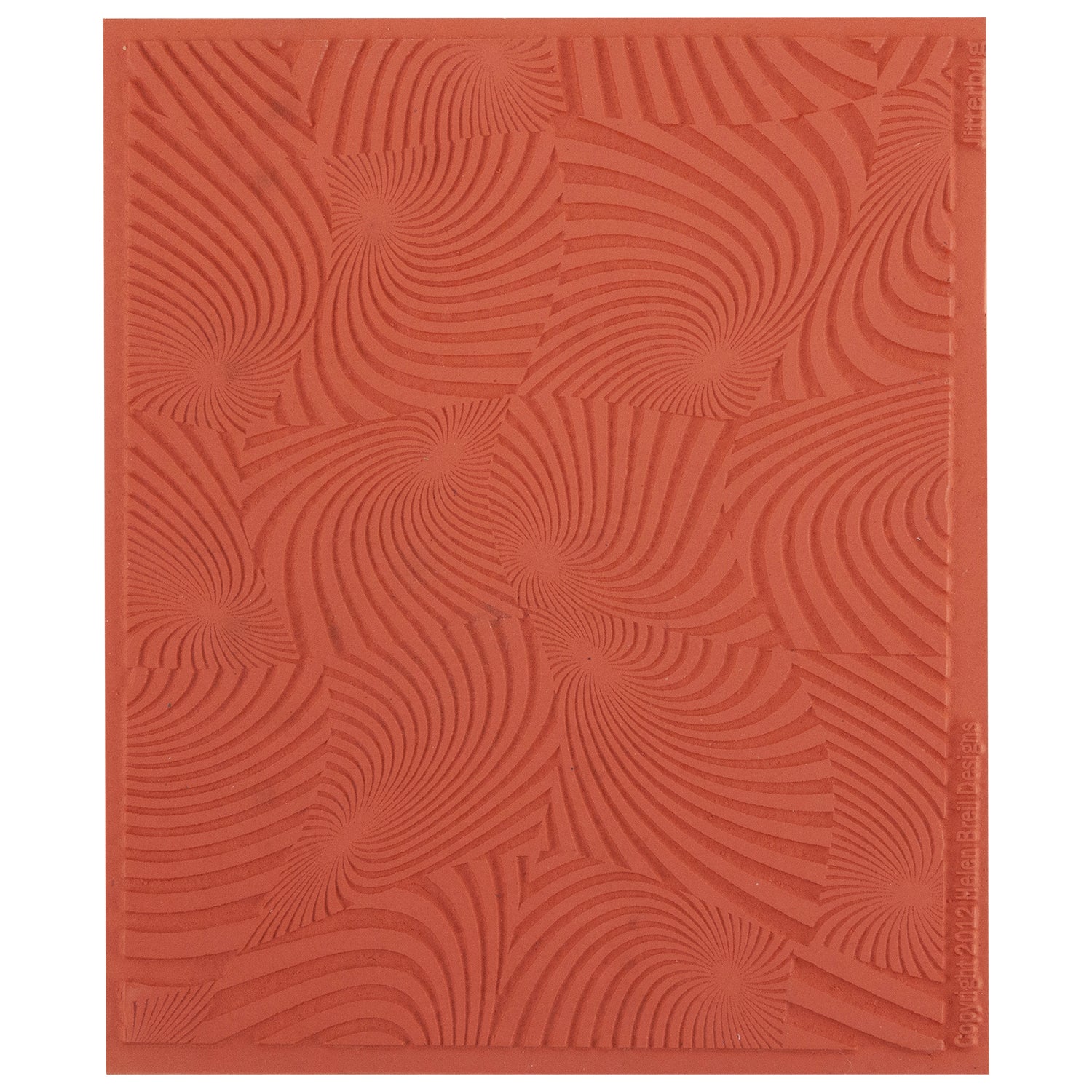 orange Helen Breil Texture Stamp - Jitterbug