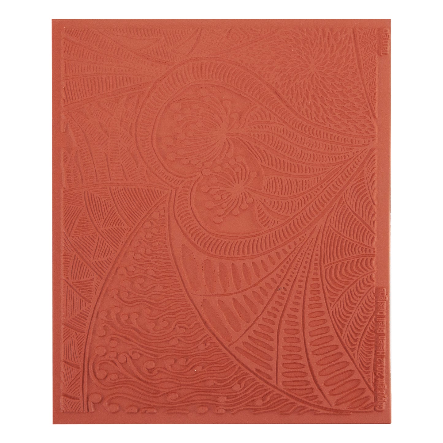 orange Helen Breil Texture Stamp - Tango