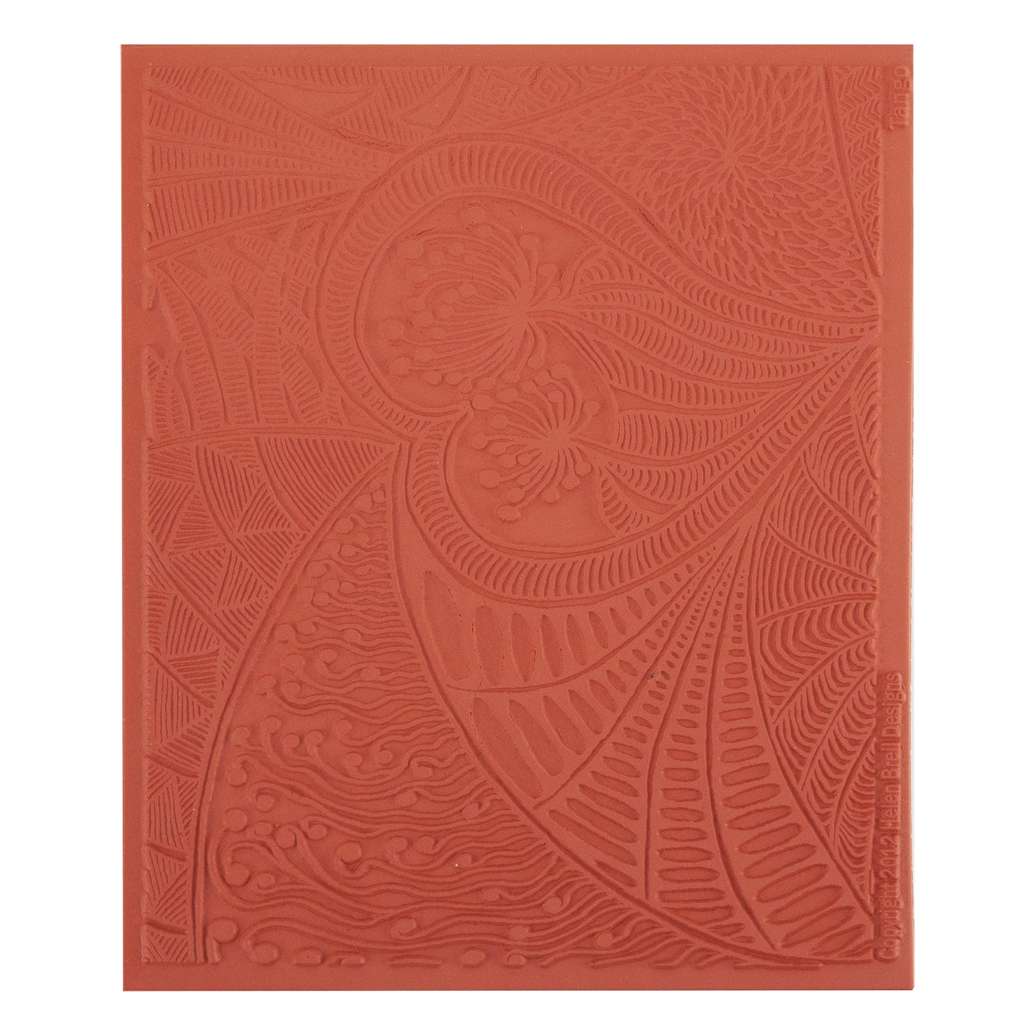 orange Helen Breil Texture Stamp - Tango