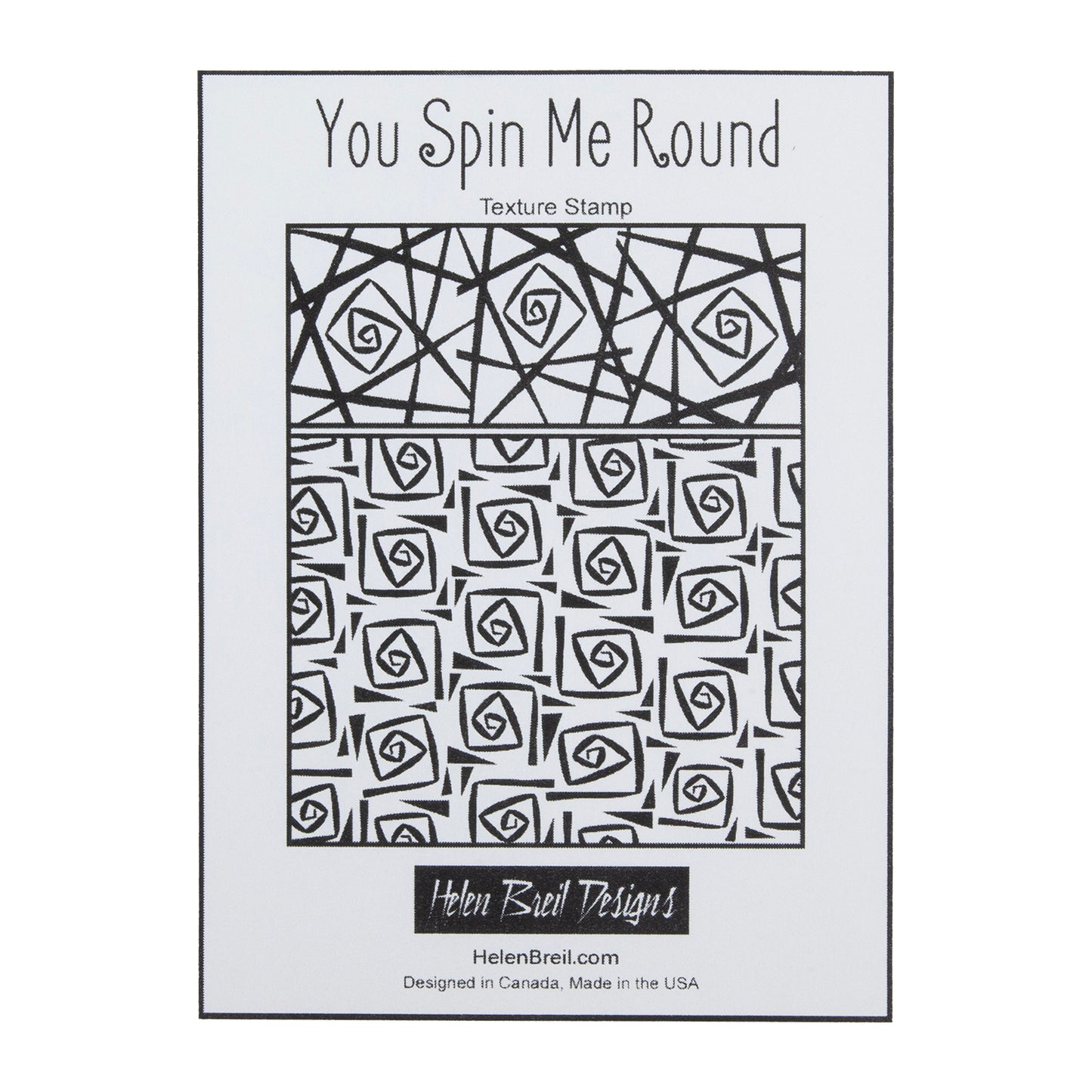 Helen Breil Texture Stamp - You Spin Me Round graphics