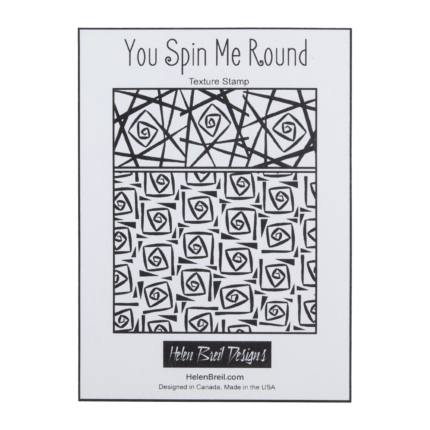 Helen Breil Texture Stamp - You Spin Me Round graphics