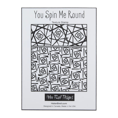 Helen Breil Texture Stamp - You Spin Me Round graphics