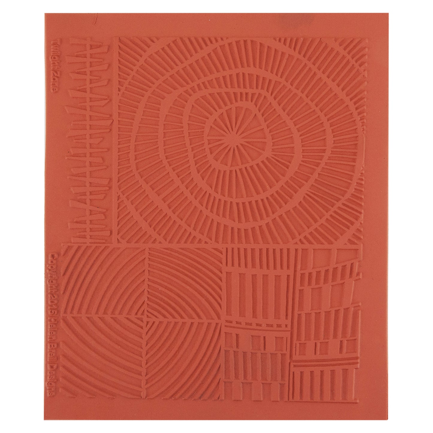 orange Helen Breil Texture Stamp - Twilight Zone