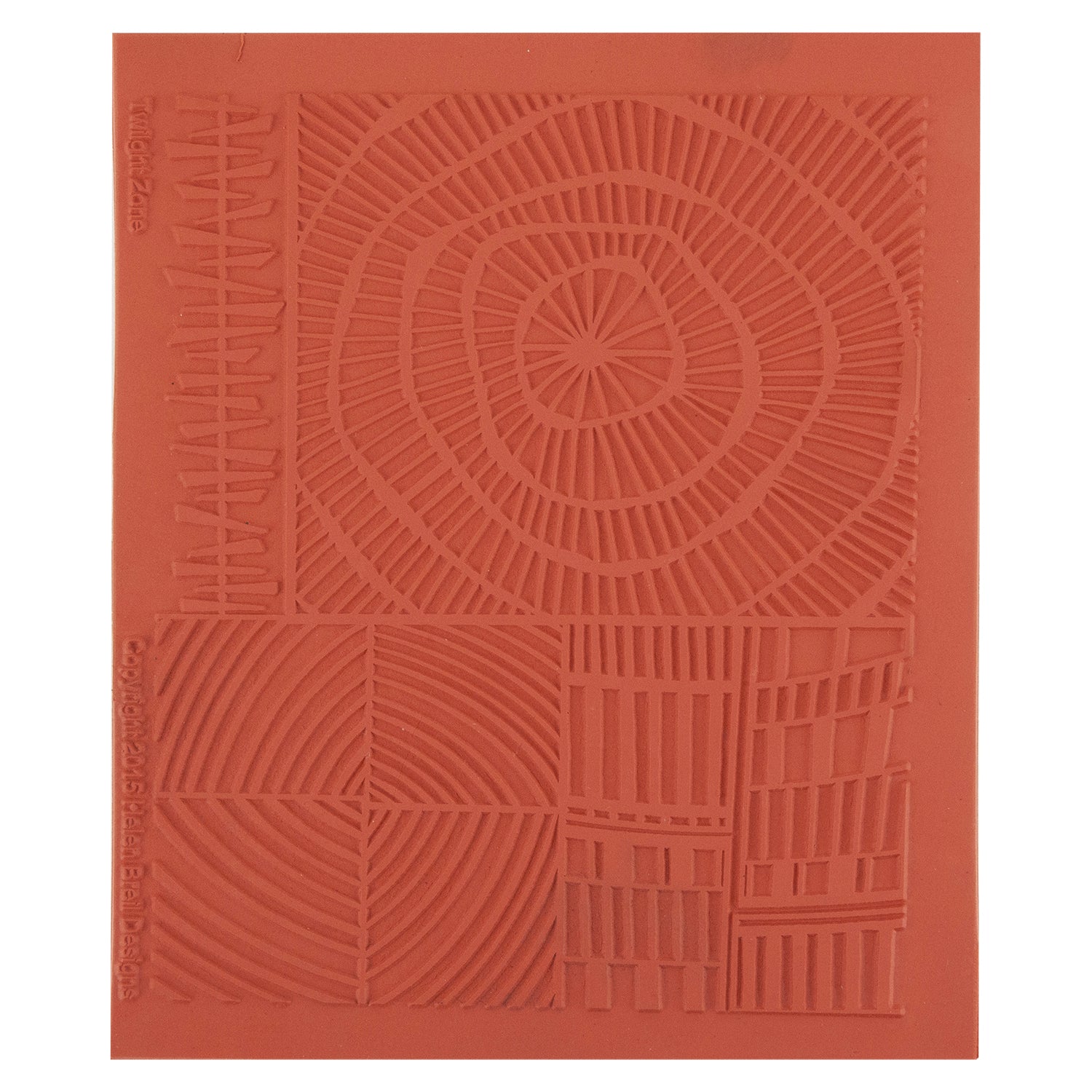 orange Helen Breil Texture Stamp - Twilight Zone