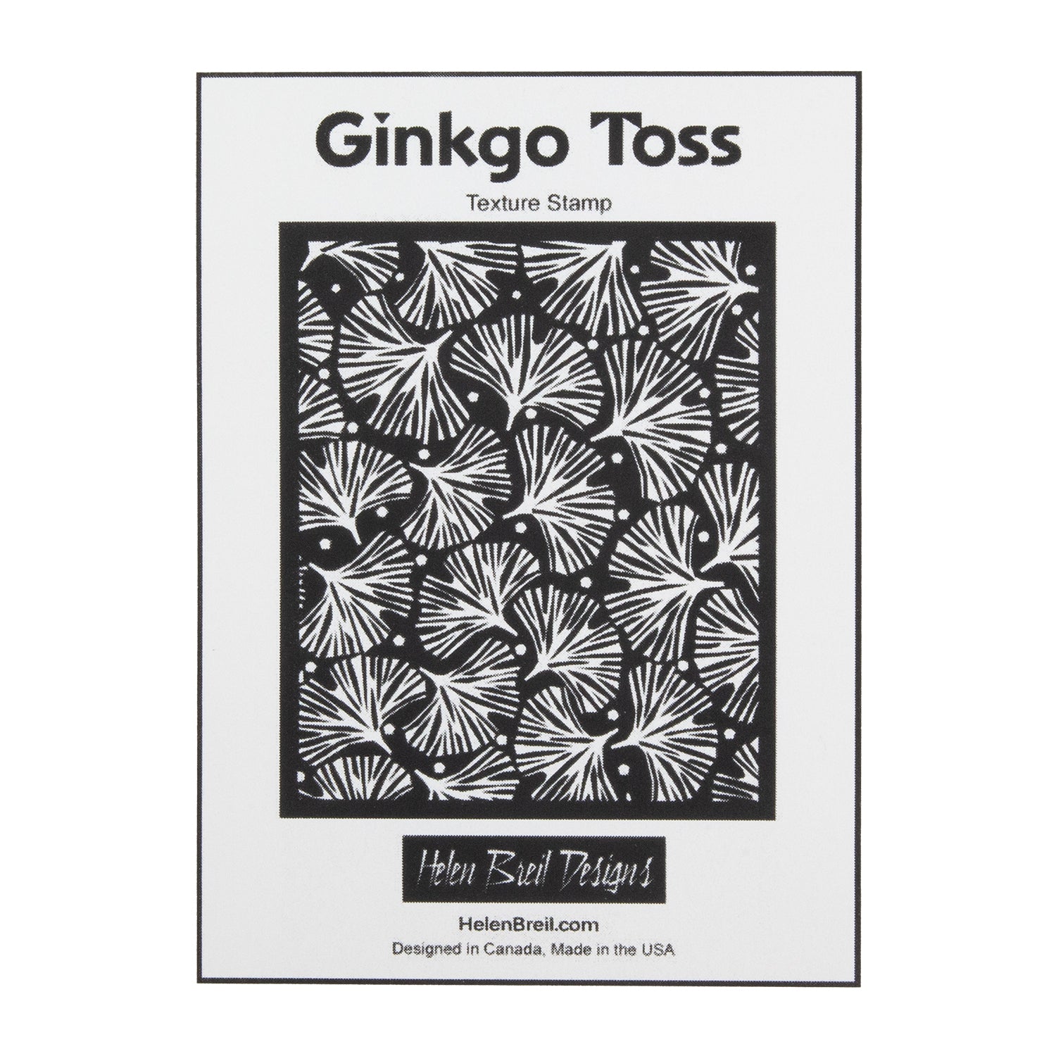 Helen Breil Texture Stamp - Ginko Toss graphics