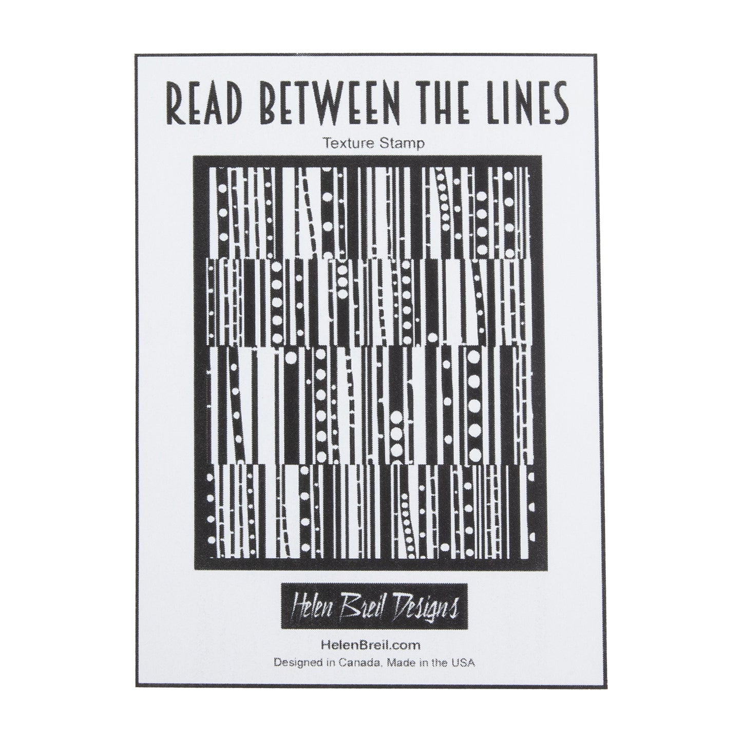 Helen Breil Texture Stamp - Read Between the Lines graphics