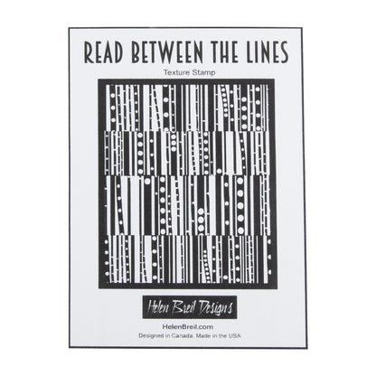 Helen Breil Texture Stamp - Read Between the Lines graphics