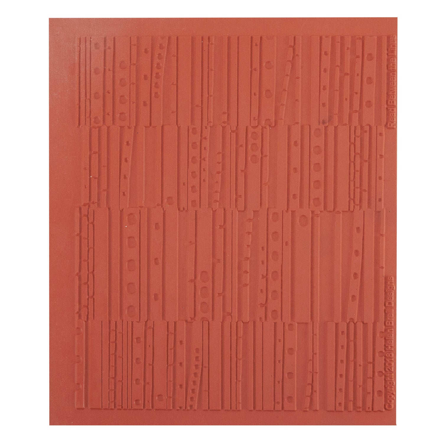 orange Helen Breil Texture Stamp - Read Between the Lines