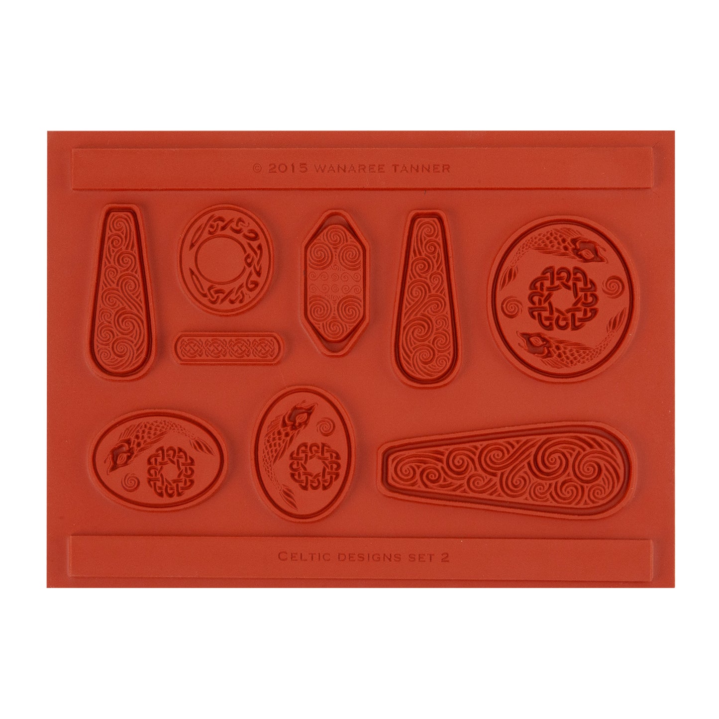 orange Wanaree Tanner Signature Texture Plate - Salmon of Knowledge