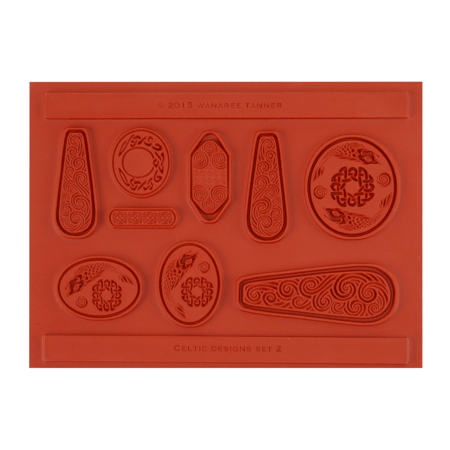 orange Wanaree Tanner Signature Texture Plate - Salmon of Knowledge