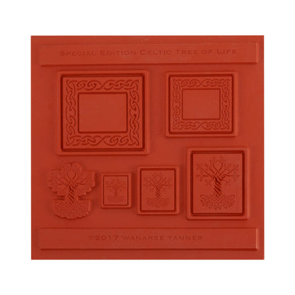 orange Wanaree Tanner Texture Plate - Special Edition Celtic Tree of Life