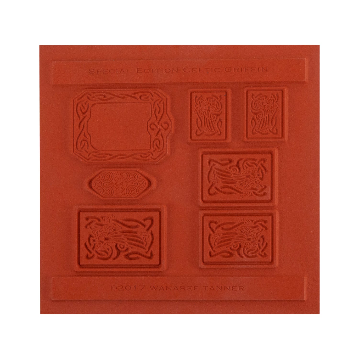 orange Wanaree Tanner Texture Plate - Special Edition Celtic Griffon