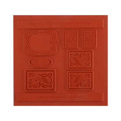 orange Wanaree Tanner Texture Plate - Special Edition Celtic Griffon