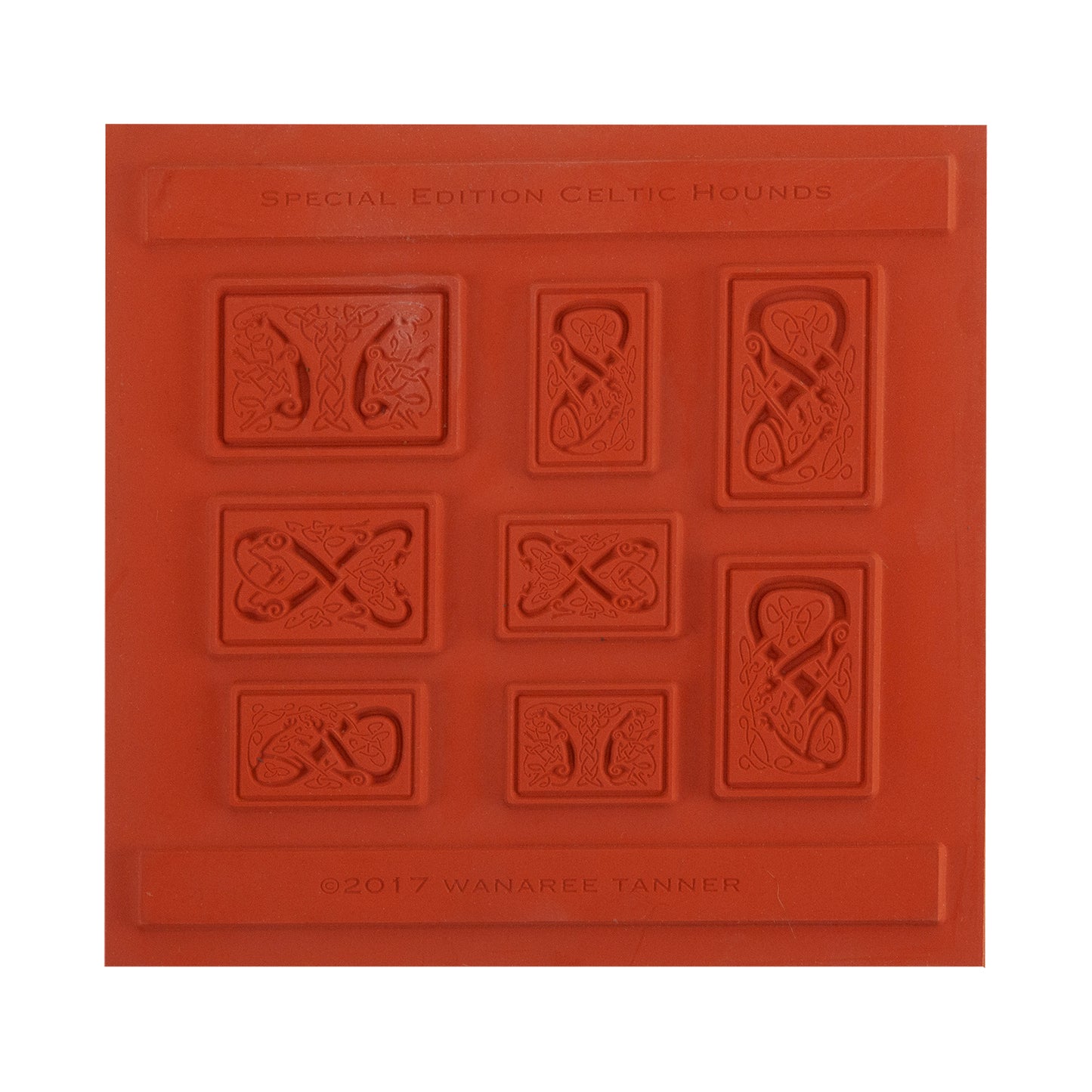 orange Wanaree Tanner Texture Plate - Special Edition Celtic Hounds